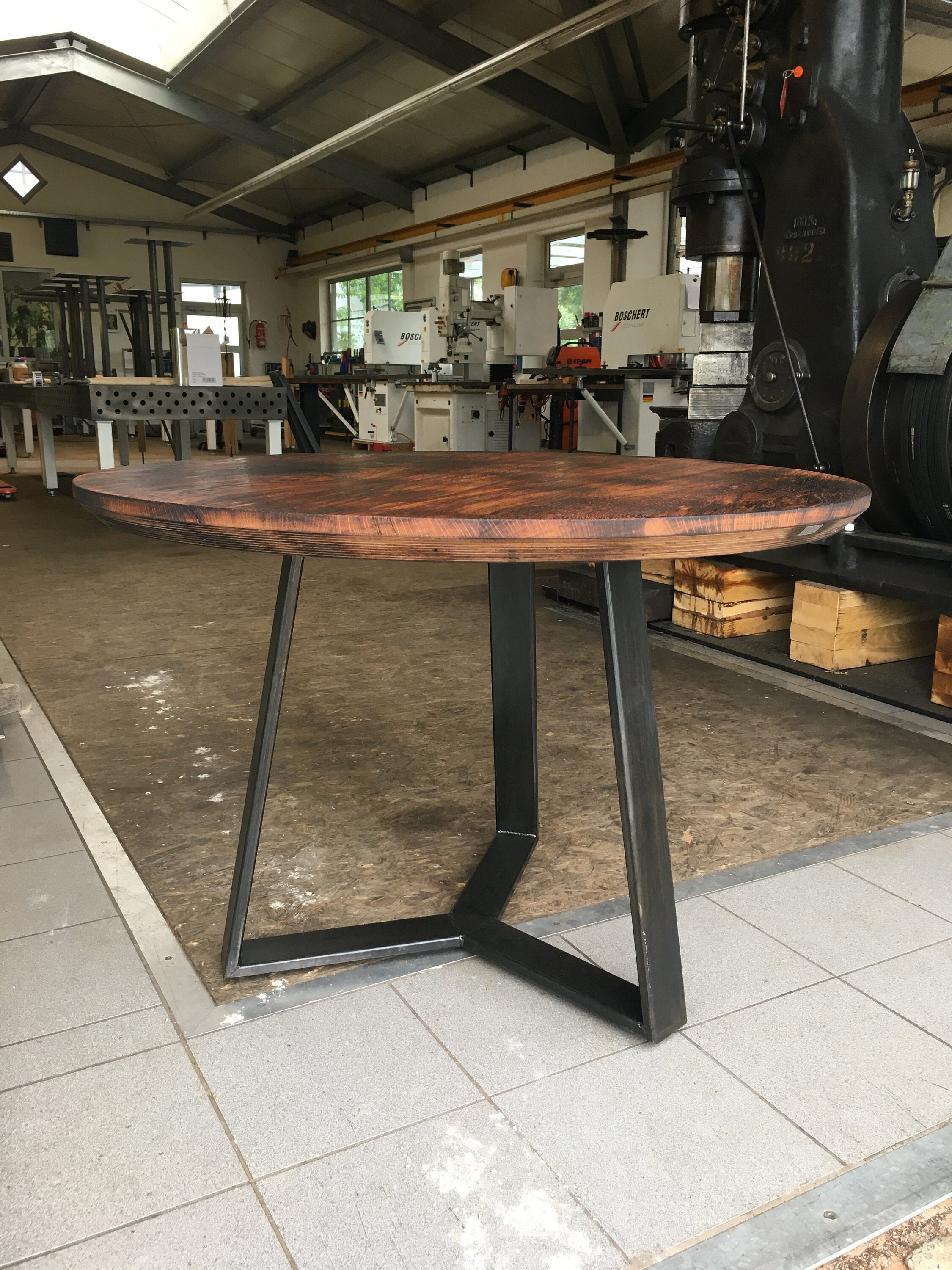 Runder Tisch Esstisch Terrassentisch rustikaler Tisch | Etsy