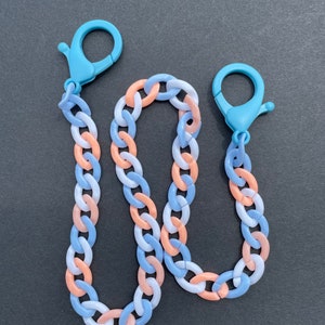 Blue Orange and White Pant Chain