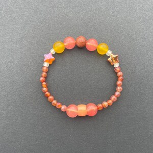 Orange Pink and Yellow Bracelet