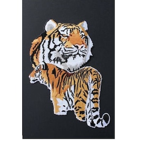 XXL strykmärke av en Bengaltiger (Phantera) - 22,5 x 18,3 cm