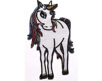 Parche unicornio "Unicornio" - también adecuado para planchar (10.7 x 5.7 cm)