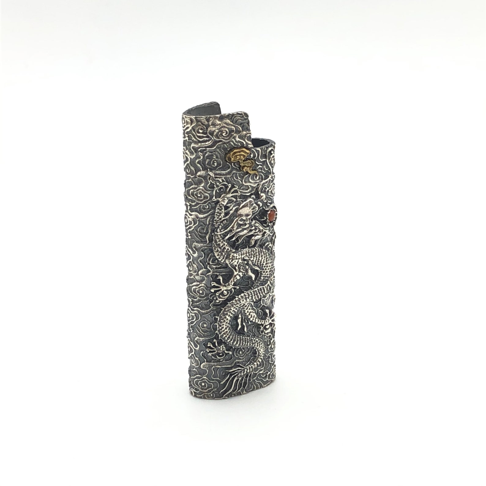 Solid 925 Sterling Silver Lighter Case Hallmarked Etsy