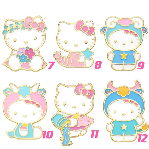 Hello Kitty Zodiac Sign Enamel Pins OFFICIAL LICENSED - Etsy