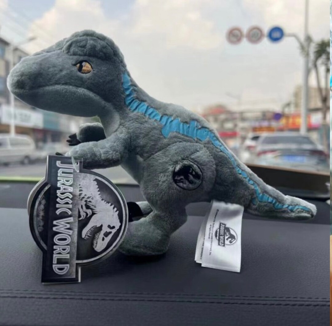 Jurassic World Dinosaur Plush Blue Plush Velociraptor Plush Etsy