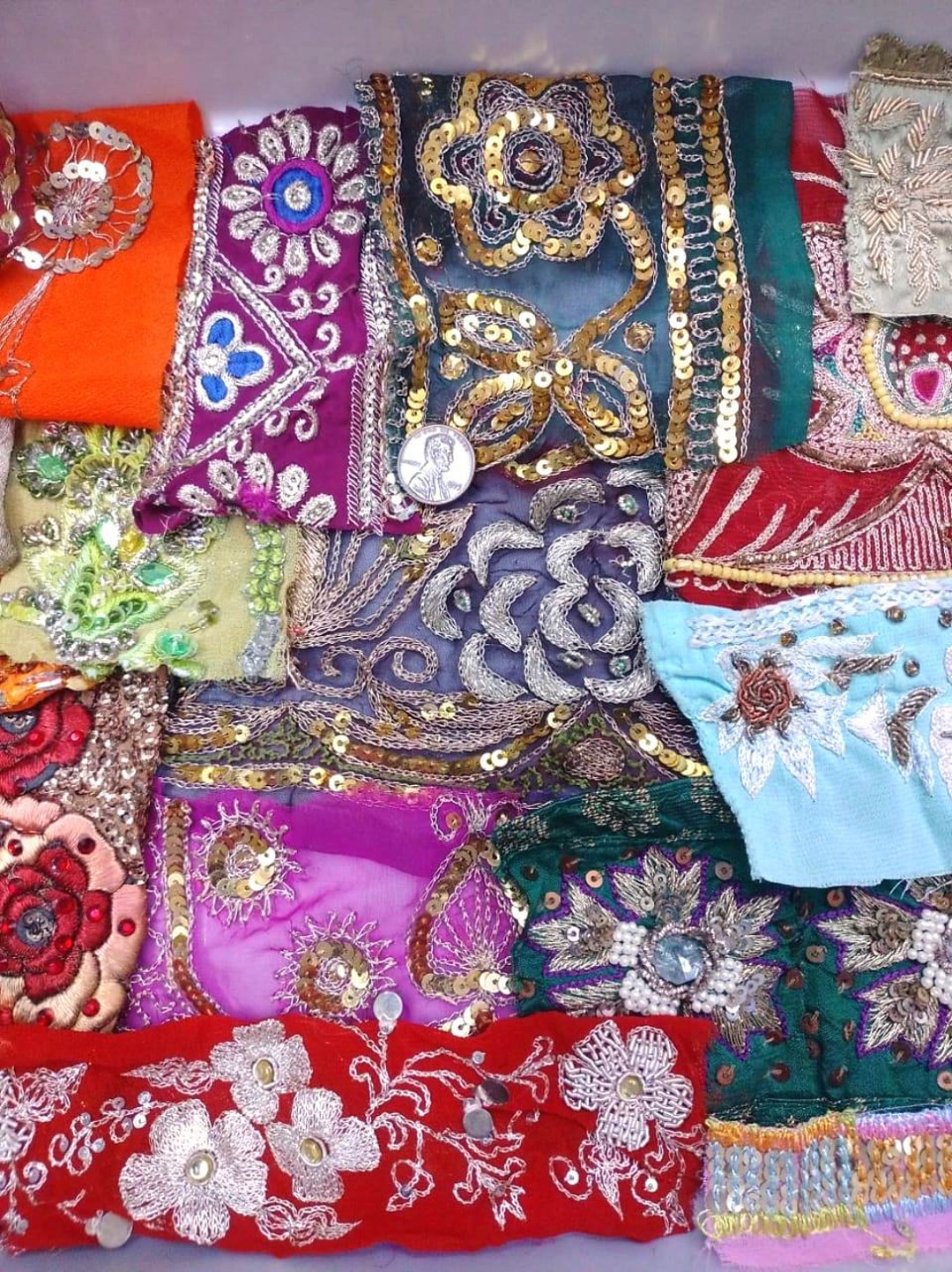 RARE Lot Antique Vintage Sari Trim Lace Ribbon 25 Pc OLD - Etsy