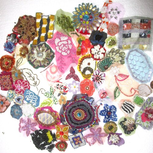 VERY RARE LOT Antique Vintage Sari APPLIQUE APPLIQUES 25 Pcs DOLL ZARDOSI ZARI VERY RARE LOT Antique Vintage Sari APPLIQUE APPLIQUES 25 Pcs DOLL ZARDOSI ZARI
