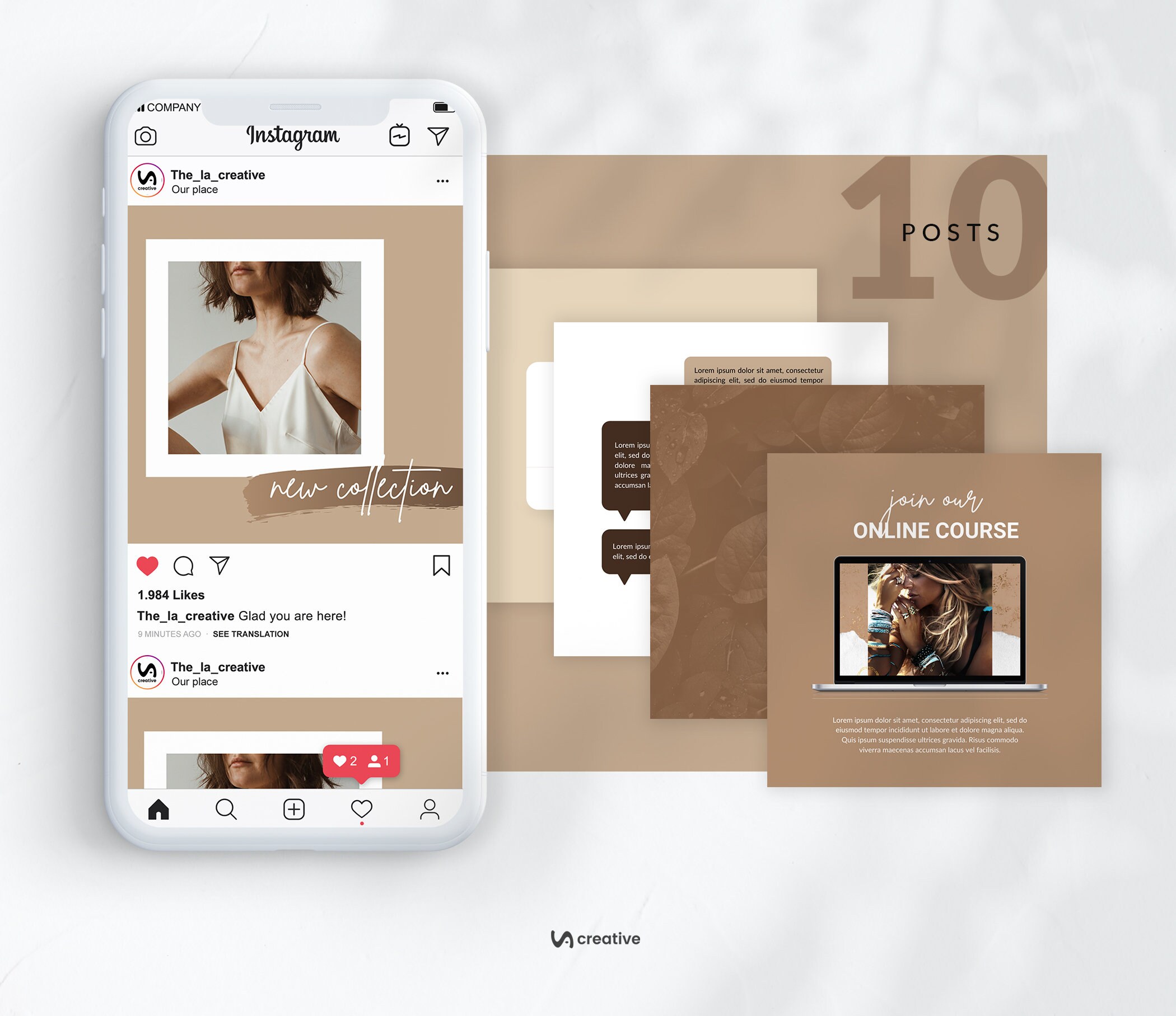 Nude Instagram Post Templates Canva Templates Nude Theme Etsy My Xxx