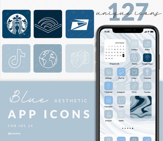 Ios 14 App Icons 127 Ios14 Blue Aesthetic Navy Blue App Etsy Ios 14 App Icons 127 Ios14 Blue Aesthetic Navy Blue App Etsy