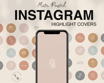 500+ Mute Pastel INSTAGRAM HIGHLIGHT ICONS Hand drawn, Trendy Modern Instagram Story Highlight Cover Icons