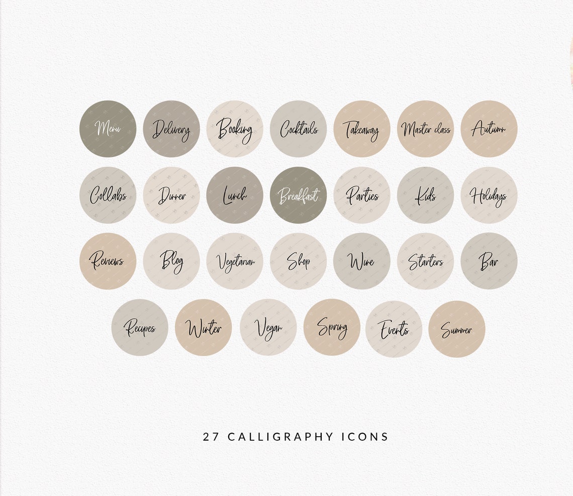 Food Instagram Highlight Covers Restaurant Instagram Story Etsy