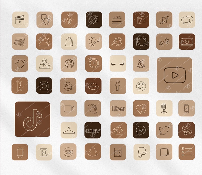 Zoom Icon Aesthetic Beige - #brown #aesthetic #feed #icon #psd #layouts