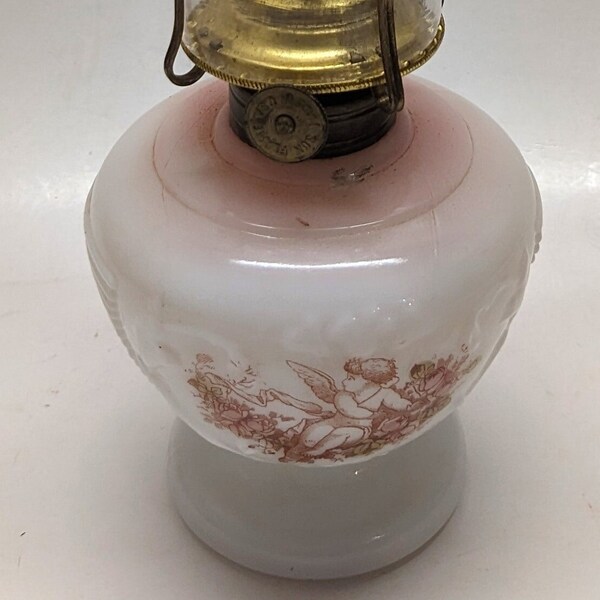 White Flame Oil Lamp Etsy