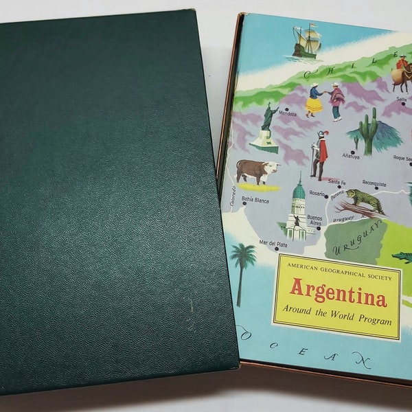 American Geographical Society Around The World Program 7 Booklets 50's-60's w/ Stickers