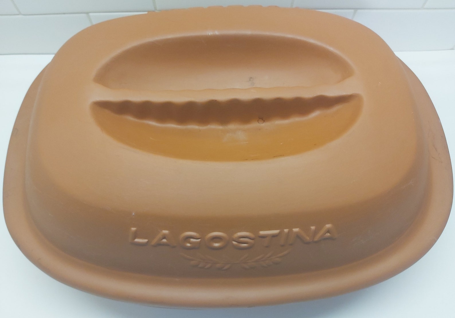 Lagostina Clay Terra Cotta Roasting Pan Dutch Oven with Glazed Etsy