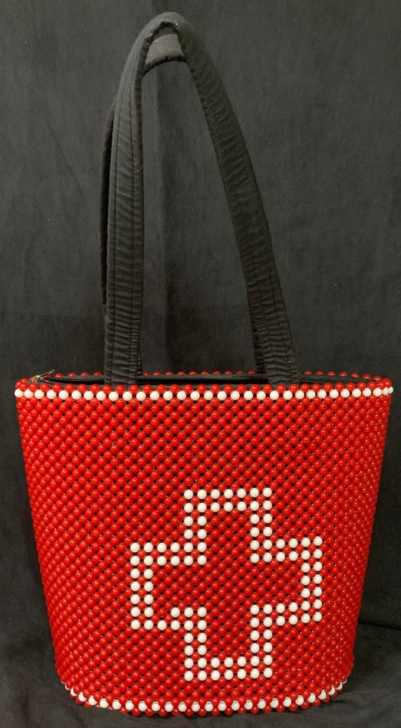 Vintagestrawclutch purse gem