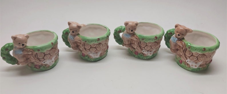 Vintage Children/'s Teddy Bear Tea Set Complete Not Miniature