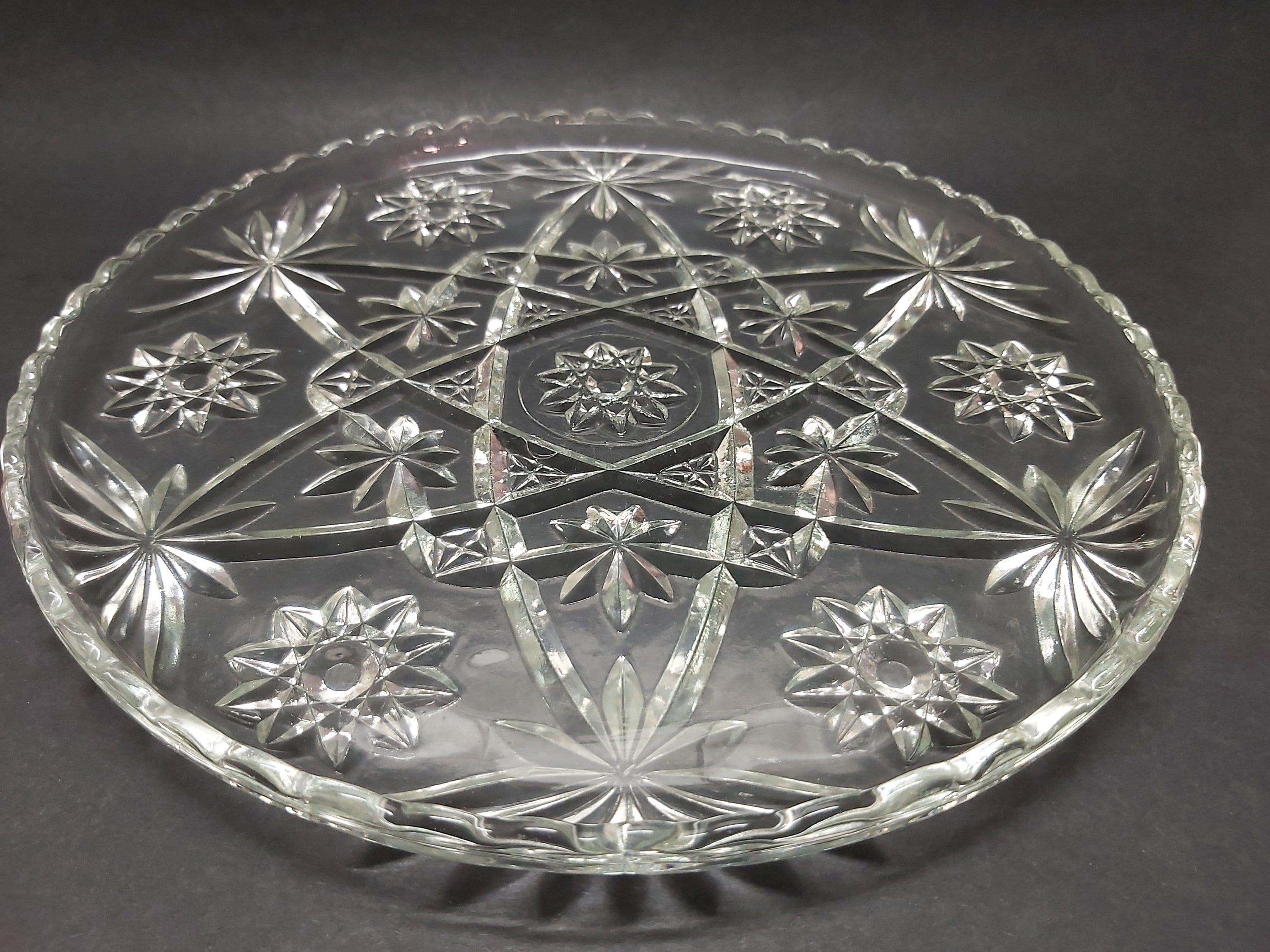 Vintage Crystal Serving Platters