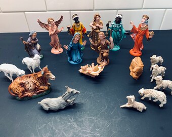 Vintage Nativity Set