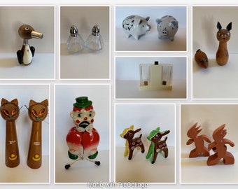 Assorted Vintage Salt and Pepper Shakers - Your Choice!