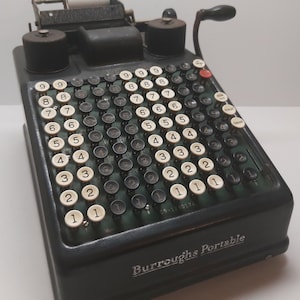 Burroughs Portable　バロース　USA　計算機　アンティーク