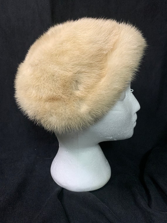 Vintage Fur HEAD COVER / HAT  Possibly Mink?