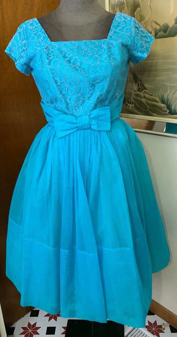 Small~ Vintage Fancy Dance Dress from the 50's