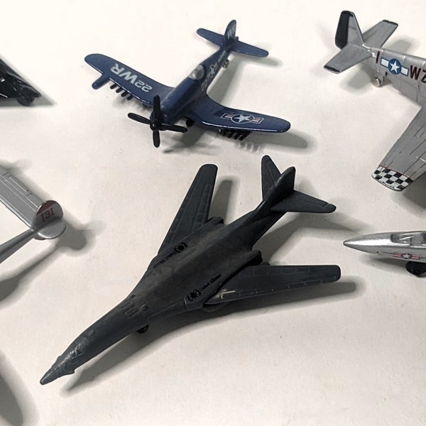 Vintage 6 Piece Die Cast Metal Airplane and Fighter Jets