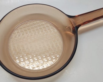 7 Inch Corning Vision USA Amber Glass Fry Skillet Pan