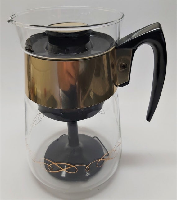 Vintage Corning Glass Coffee Percolator 