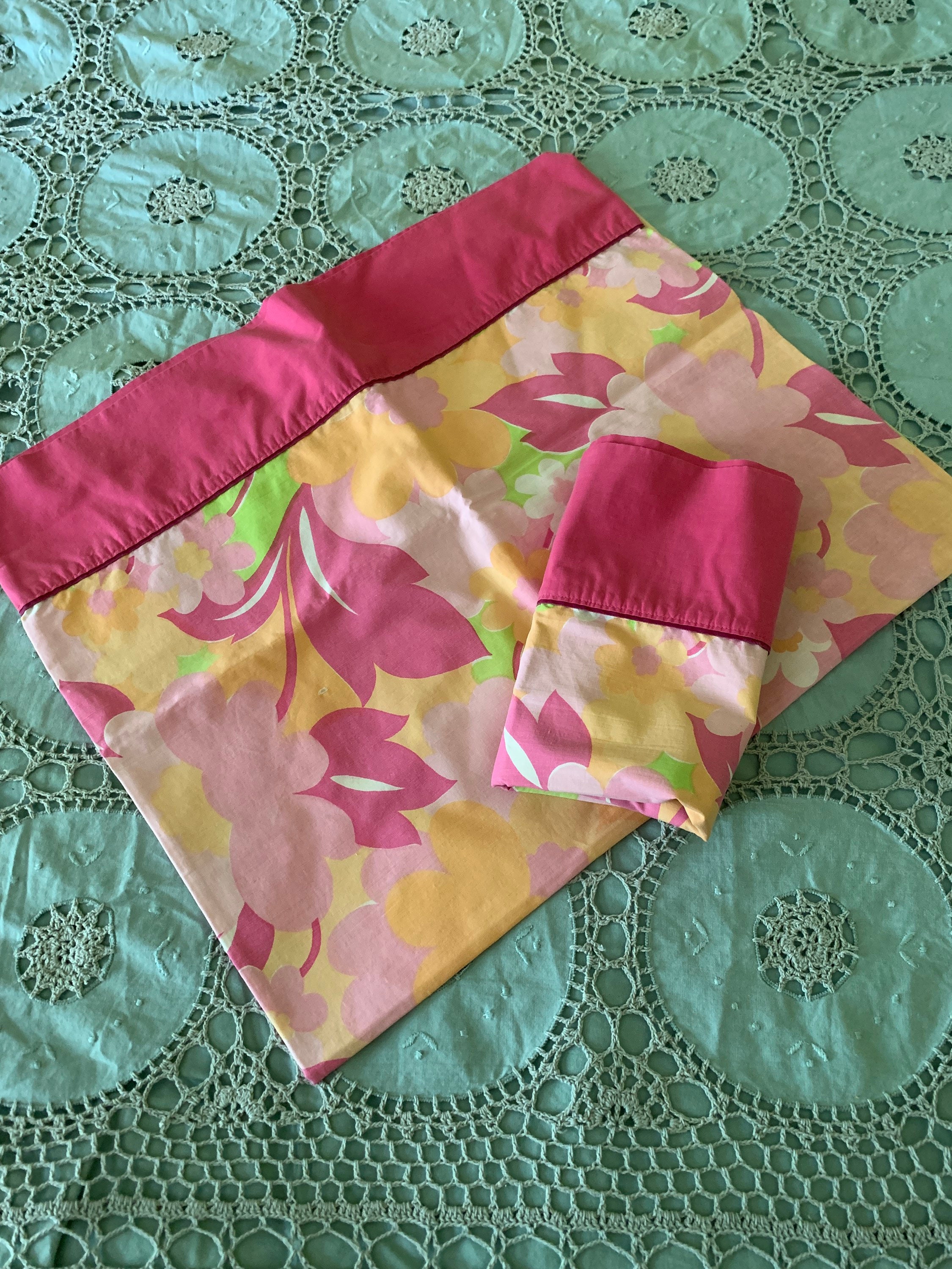 Pillowcases Funky Flower Power MCM Etsy