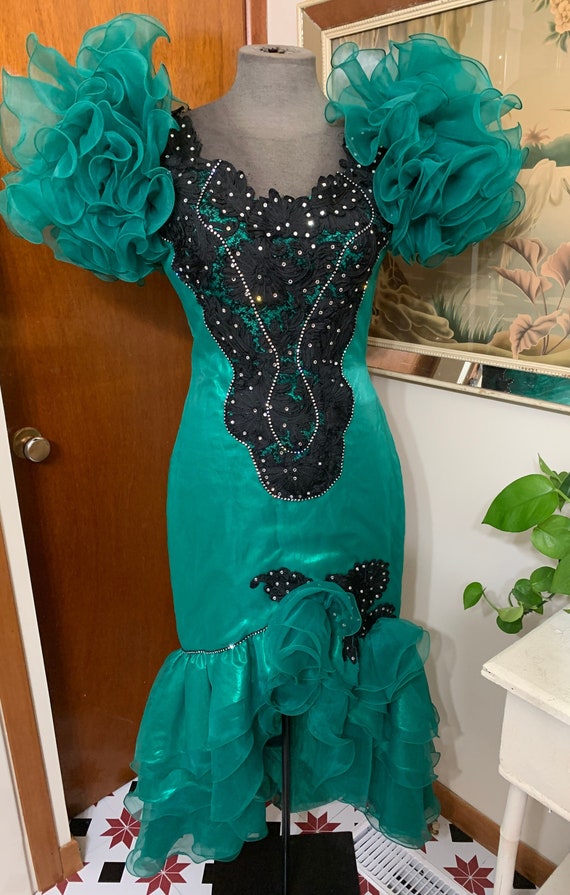 Tacky 80s prom dress cheap