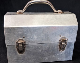 Excelsior Aluminum 8 x 10 Miners Lunchbox  Pail - Stamford Connecticut