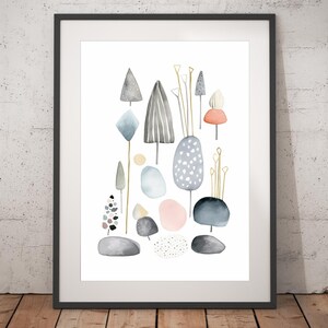 Boho Abstract Print - Unframed, Minimalist Wall Art, Wall Art Print, Boho Print