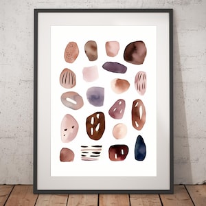 Boho Abstract Print - Unframed, Minimalist Wall Art, Wall Art Print, Boho Print