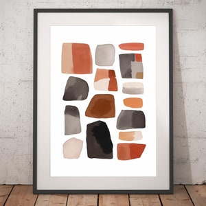 Boho Abstract Print - Unframed, Minimalist Wall Art, Wall Art Print, Boho Print