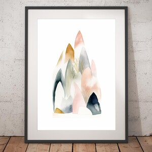 Boho Abstract Print - Unframed, Minimalist Wall Art, Wall Art Print, Boho Print