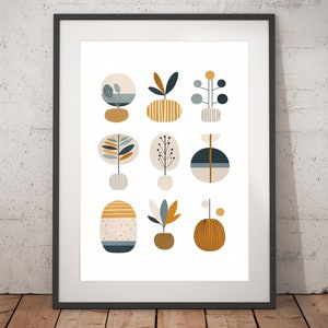Boho Abstract Print - Unframed, Minimalist Wall Art, Wall Art Print, Boho Print