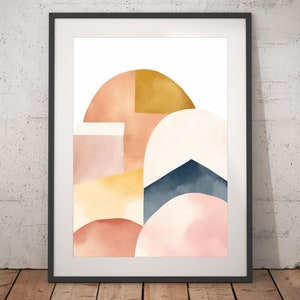 Boho Abstract Print - Unframed, Minimalist Wall Art, Wall Art Print, Boho Print