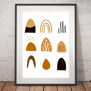 Boho Abstract Print - Unframed, Minimalist Wall Art, Wall Art Print, Boho Print