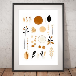 Boho Abstract Print - Unframed, Minimalist Wall Art, Wall Art Print, Boho Print