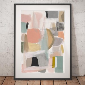 Boho Abstract Print - Unframed, Minimalist Wall Art, Wall Art Print, Boho Print
