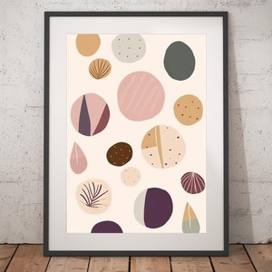 Boho Abstract Print - Unframed, Minimalist Wall Art, Wall Art Print, Boho Print