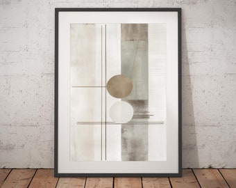 Boho Abstract Print - Unframed, Minimalist Wall Art, Wall Art Print, Boho Print