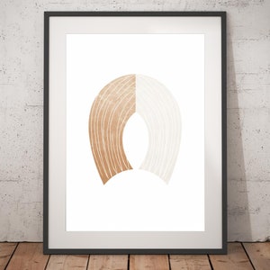 Boho Abstract Print - Unframed, Minimalist Wall Art, Wall Art Print, Boho Print