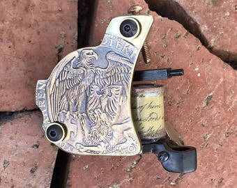 professional handmade tattoo machine eagle battle lion liner