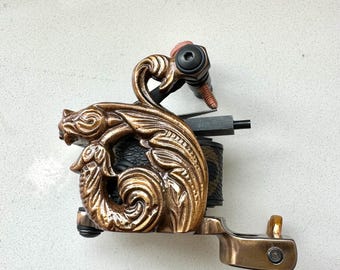 professional handmade tattoo machine brass filigree liner