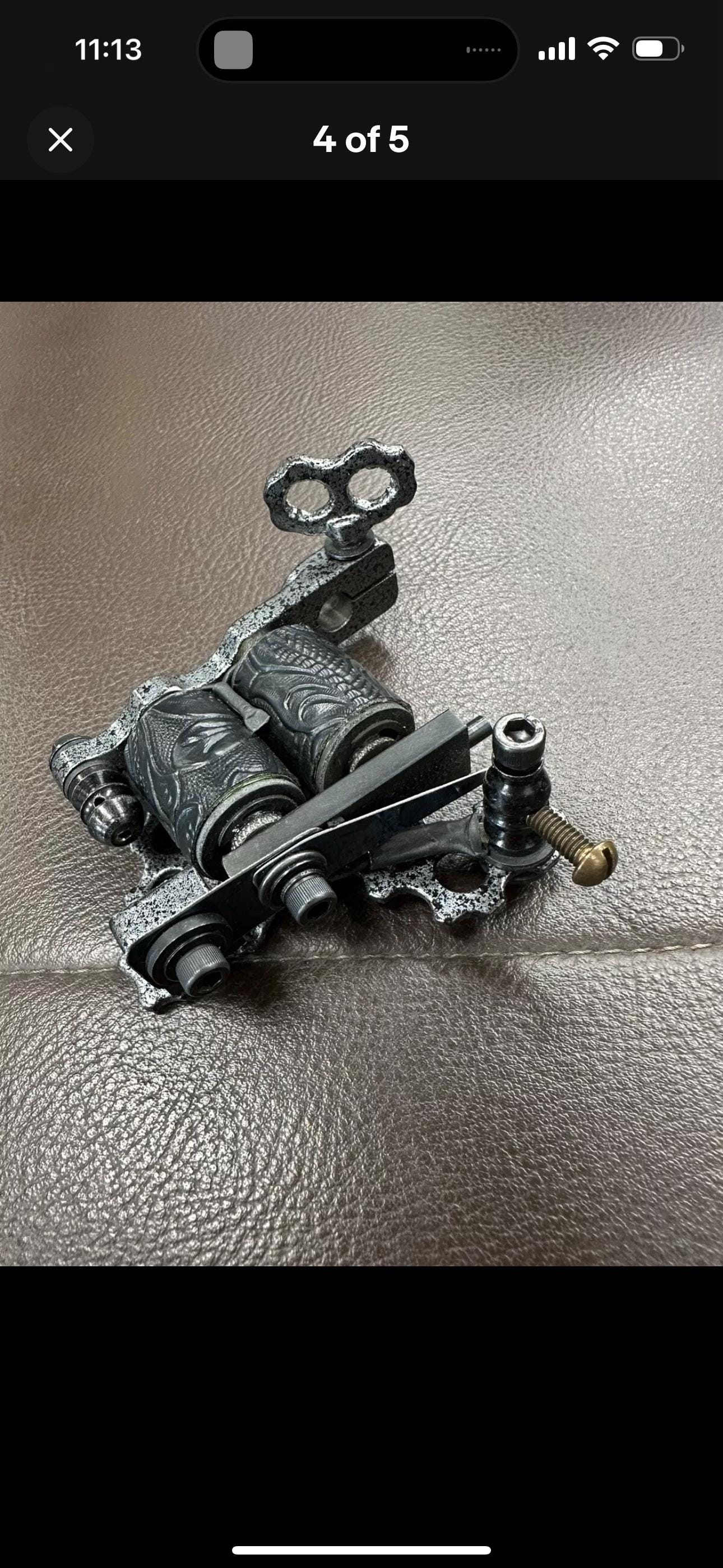 プロフェッショナルな手作りタトゥーマシンブラックフロスト