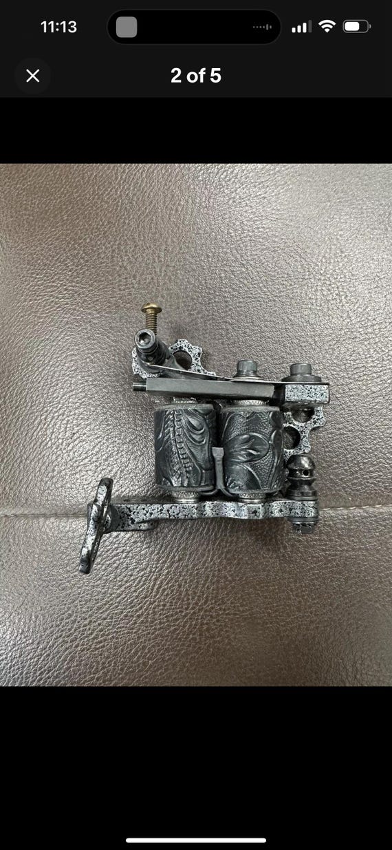 タトゥーマシン ハンドメイド プロフェッショナルな手作りタトゥーマシンブラックフロスト