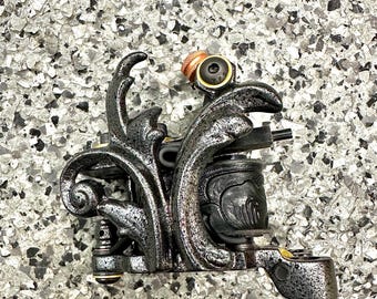 professional handmade tattoo machine black frost filigree liner