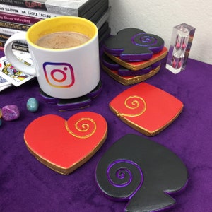 Cartas de cimento combinam com porta-copos “conjunto de 4”